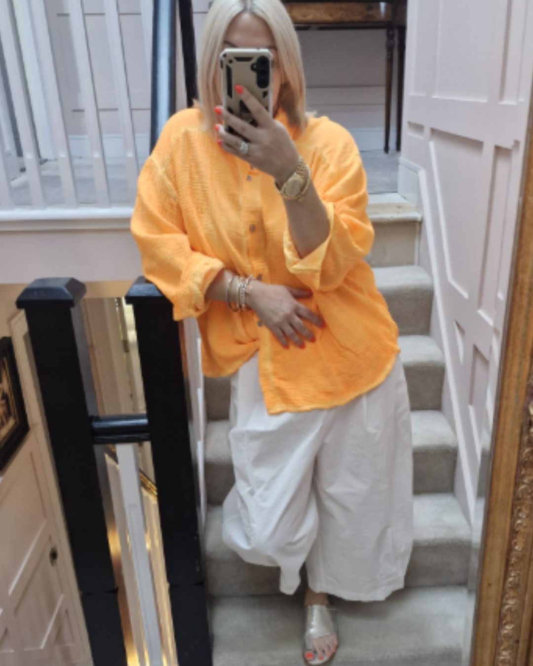 Deia Shirt - Orange Fluro