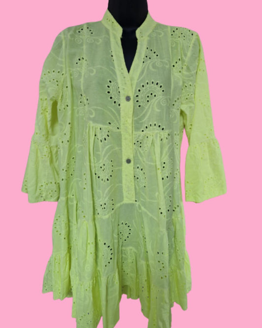 Soller Dress - Yellow Fluro